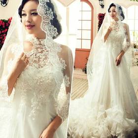 1PCS Free Shipping Spring New Arrival 3M Bride Veil About 3M Wedding Veils Long Elegant Aesthetic Dress Accessories
